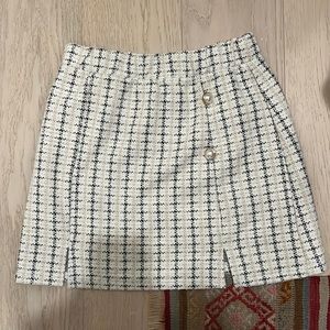 Cream tweet skirt
